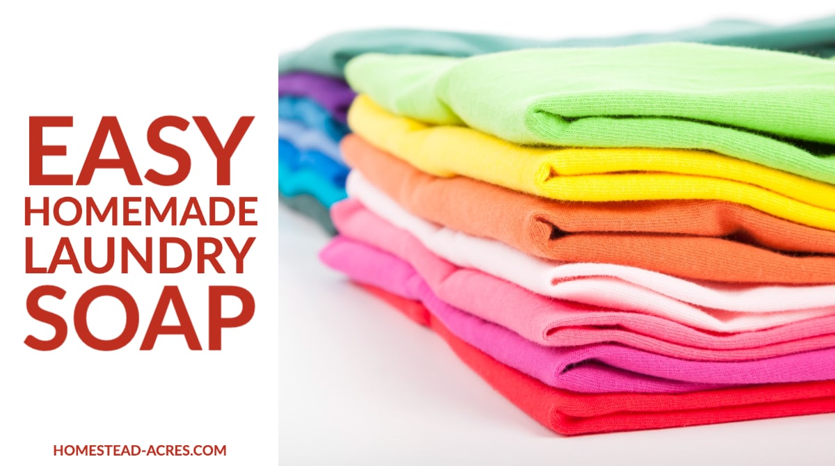 How To Make Homemade Laundry Soap (Powder or Liquid) Homestead Acres