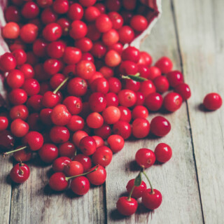 Homemade Cherry Pie Filling Cherries Close Up