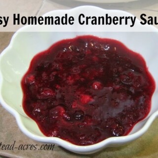 Easy homemade Cranberry Sauce Recipe