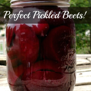 Perfect pickled beets! This is my Grandmothers recipe I've been enjoying since I was a little girl. So easy to make and can to enjoy all year. | www.homestead-acres.com