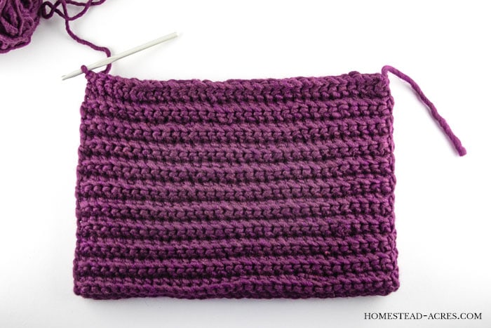 Crochet Ribbed Hat Pattern Stitch The Sides.
