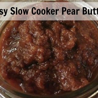 Easy pear butter recipe