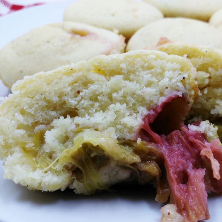 Healthy Rhubarb Muffins
