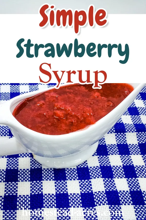 Simple Strawberry Syrup