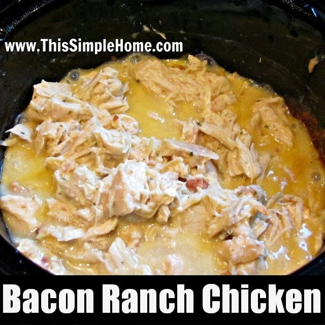 Bacon, ranch chicken.