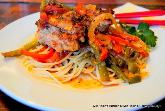 Crockpot Italian chicken.