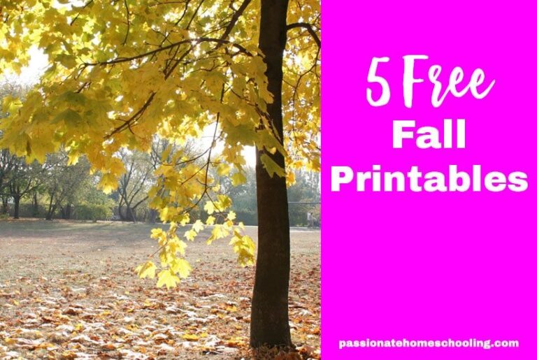 5 Free Fall Printables To Bring Some Fall Fun To Your Lessons