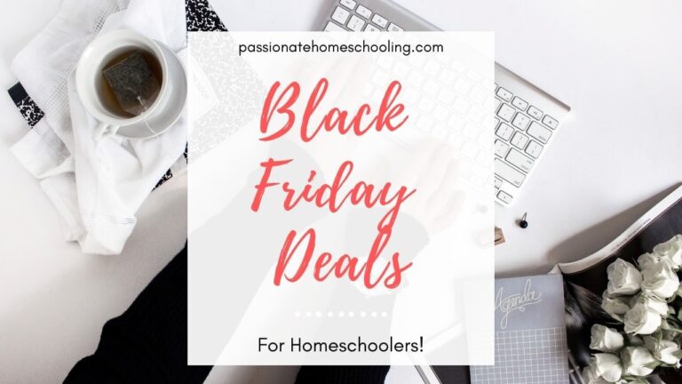 Black Friday Deals For Homeschoolers