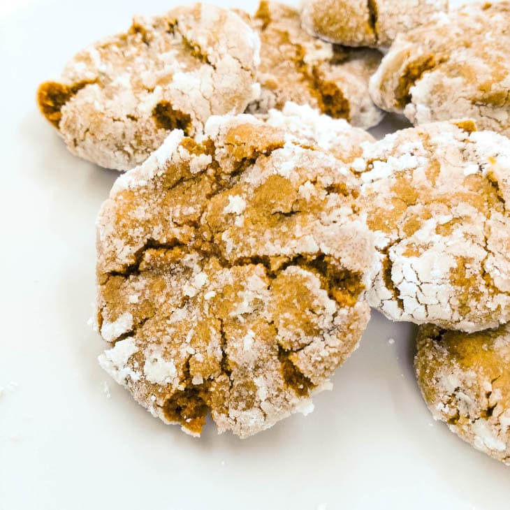Easy ginger molasses crinkle cookies so soft and chewy