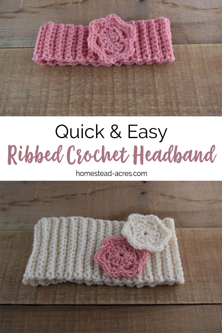 This free crochet headband pattern is so quick and easy to make. It's the perfect beginner crochet pattern. #Crochet #Crochetpattern