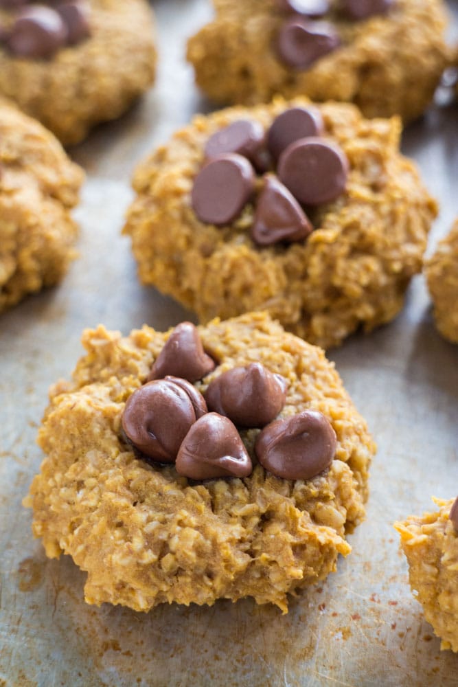 5 Ingredient Pumpkin Oatmeal Cookies