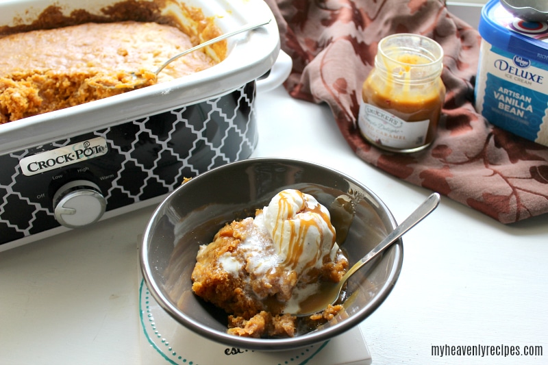 Crock Pot Pumpkin Spice Dump Cake
