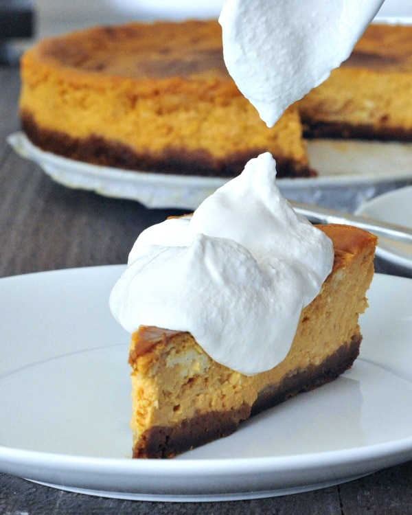 Maple Cream Pumpkin Cheesecake