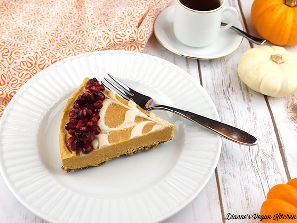 No-Bake Vegan Pumpkin Cheesecake