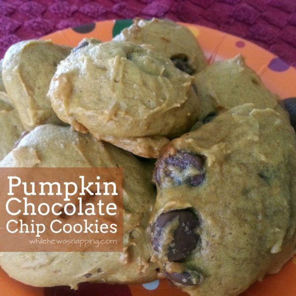 Pumpkin Choc Cookies
