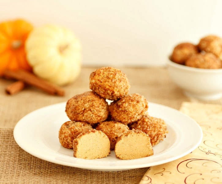 Pumpkin Pie Cheesecake Bites