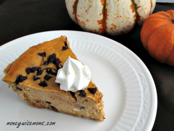 Pumpkin Chocolate Chip Cheesecake