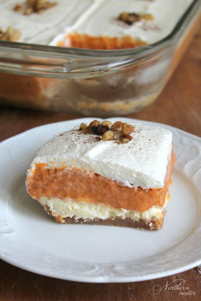 Layered pumpkin dessert