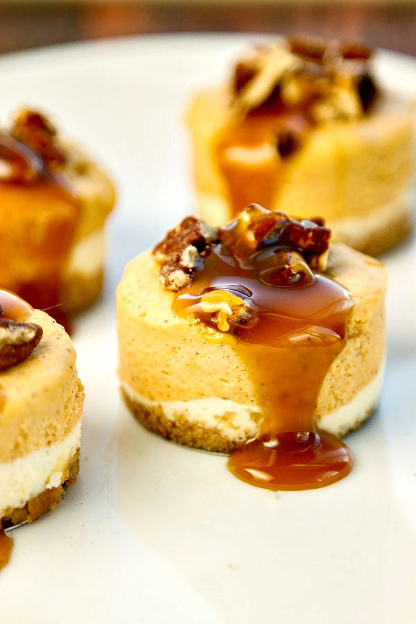 Mini Pumpkin Cheesecakes