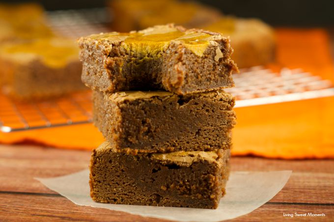 Pumpkin Cheesecake Brownies