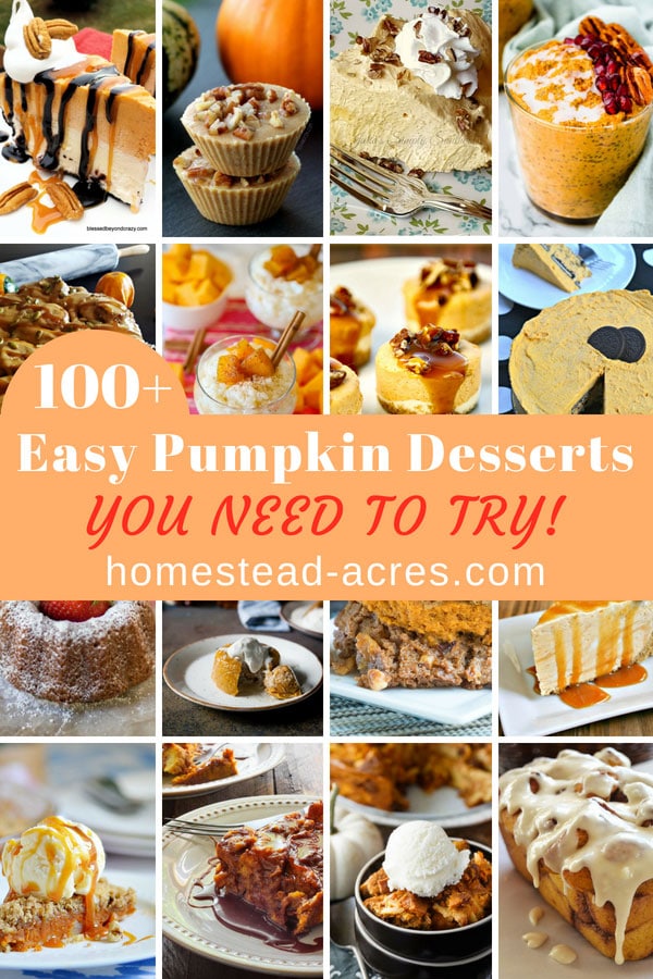 Easy Pumpkin Dessert Recipes