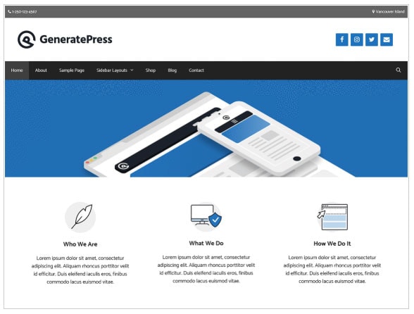 Generatepress Free WordPress Theme
