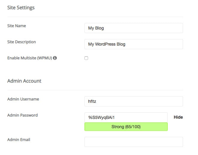How To Install WordPress Site Settings
