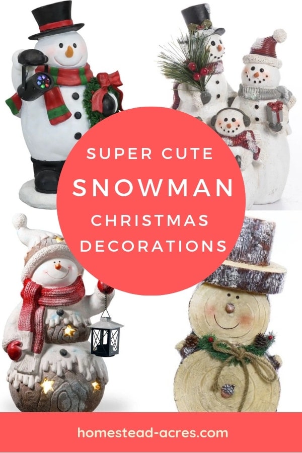 Snowman Figurines Holiday Decorations