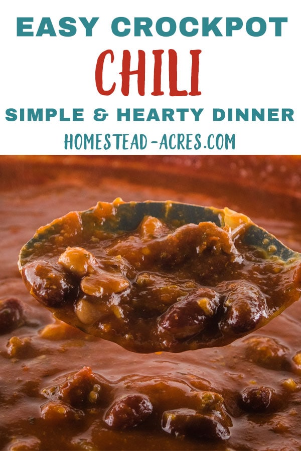 Easy Crockpot Chili Recipe
