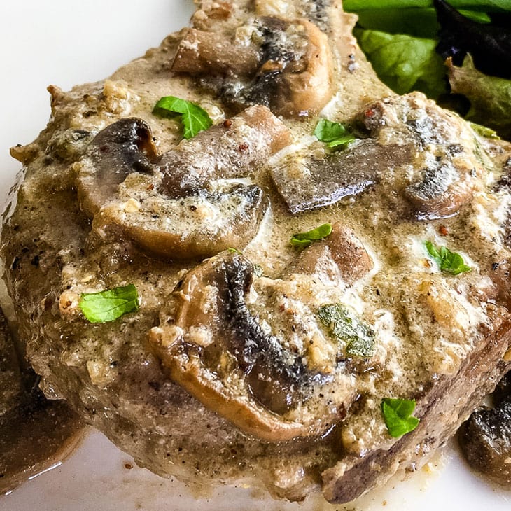 Creamy Pork Chops With Mushroom Sauce