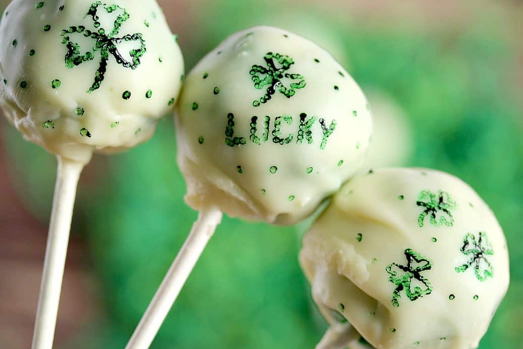 St Patrick's Day Green Cake Pops