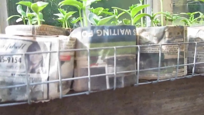 Wire plant trays