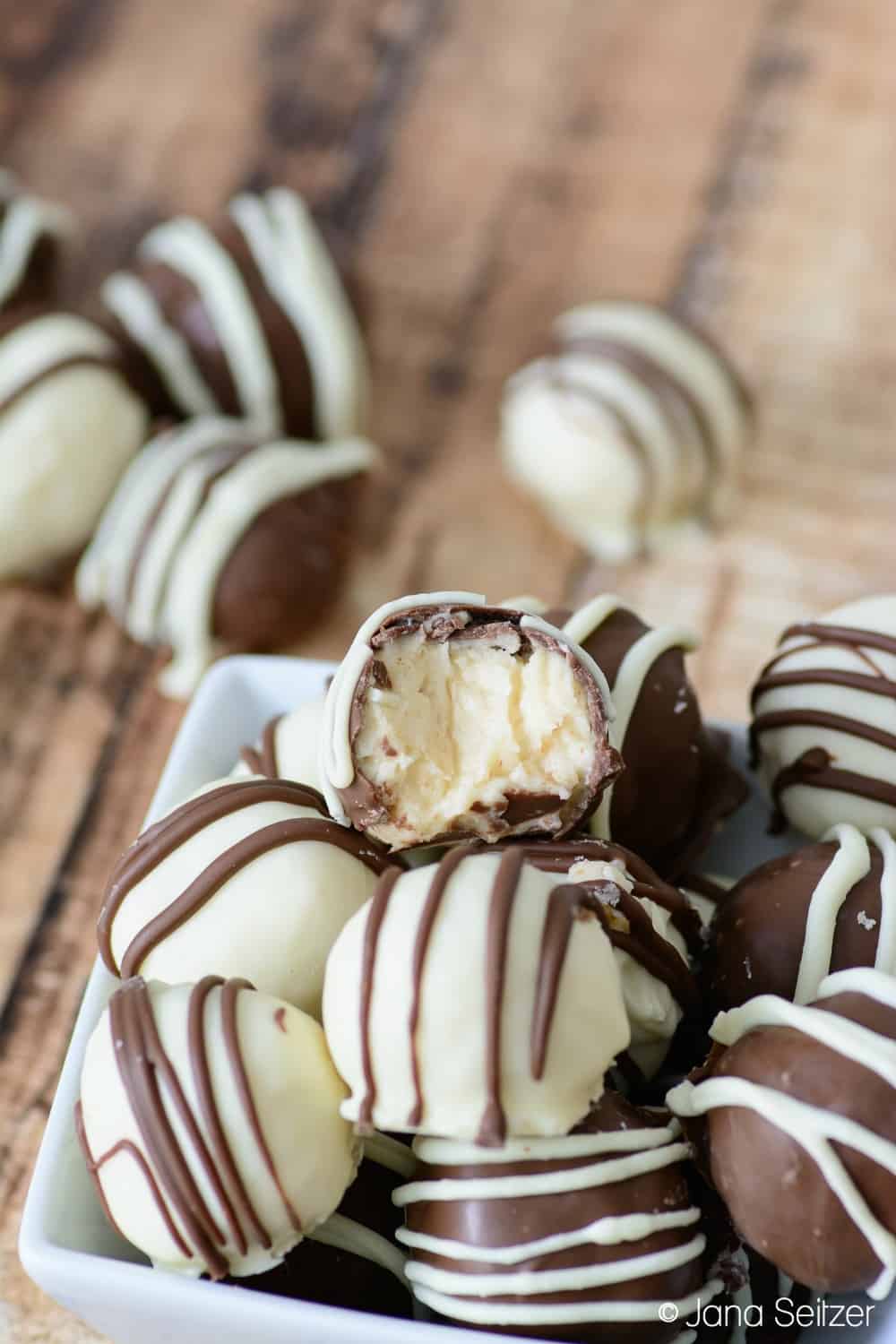 Homemade Baileys Irish cream truffles.