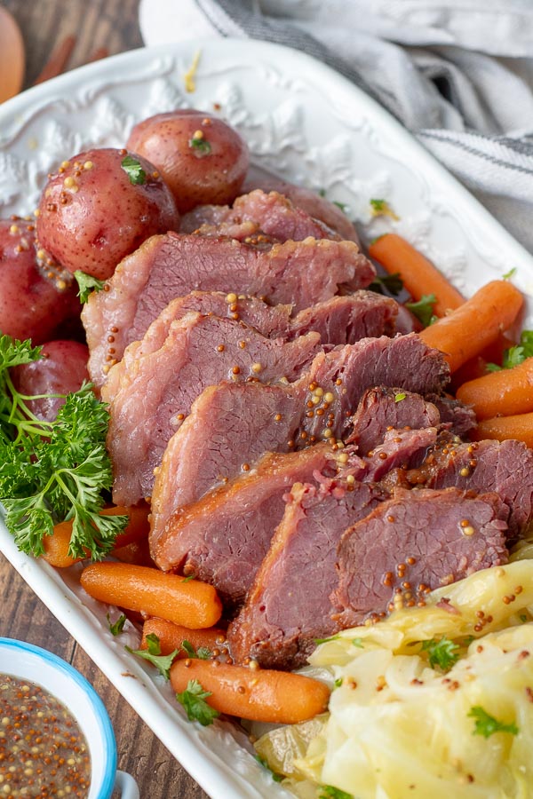 Slow cooker corned beef and cabbage