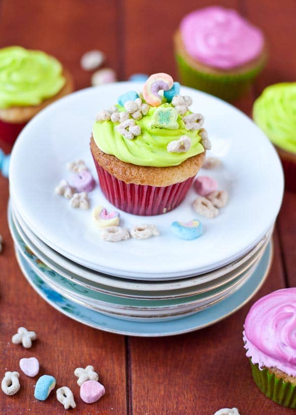 Lucky Charms Cupcakes