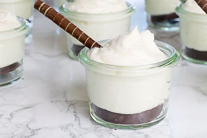 Mini Mint White Chocolate Mousse Recipe