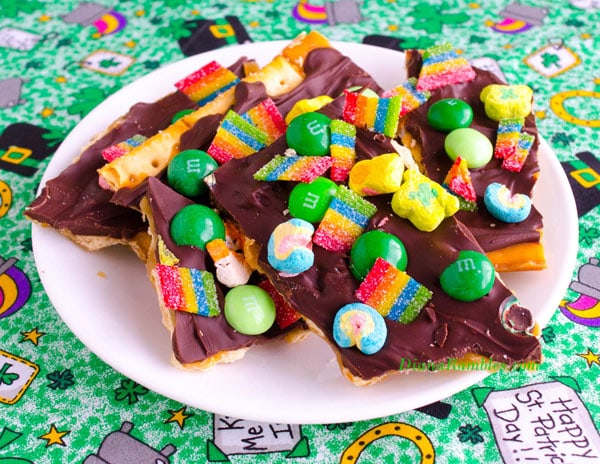 St Patrick's Candy Cracker Toffee Bark
