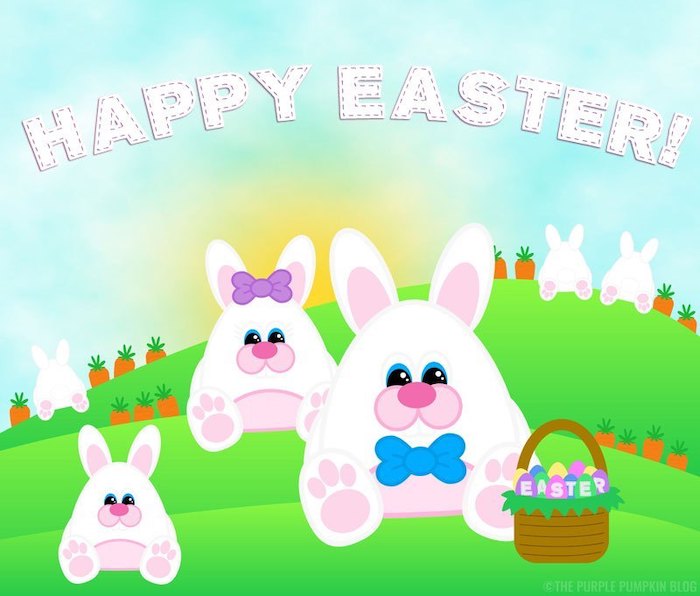 Easter Bunny paper dolls.