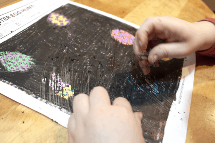 Easter scrape puzzle.