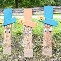 Easy Wood Scarecrow Face