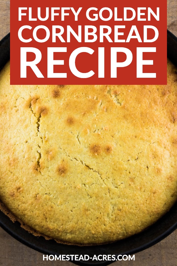 Fluffy Golden Cornbread Recipe