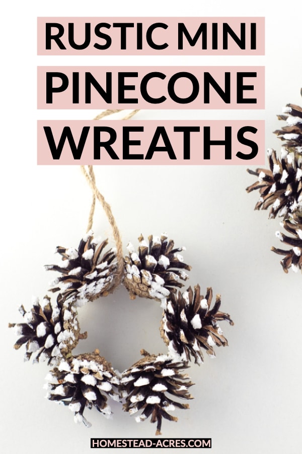 Rustic Mini Pinecone Wreaths