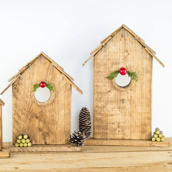 Easy Birdhouse Christmas Ornament