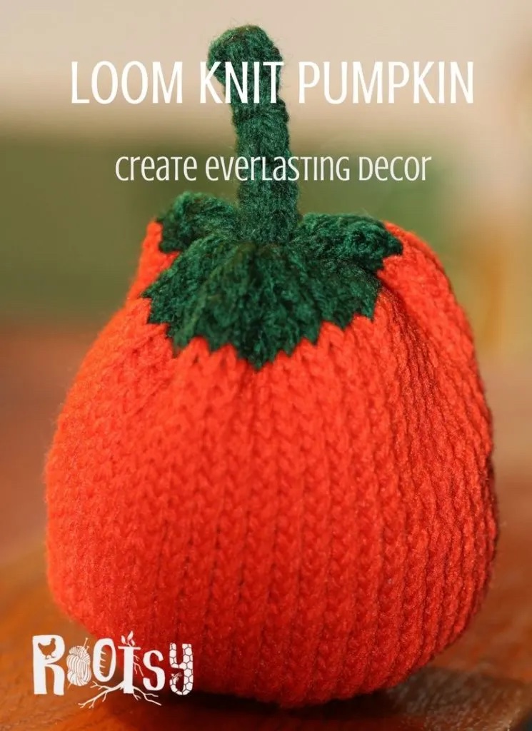 Loom knit pumpkin.