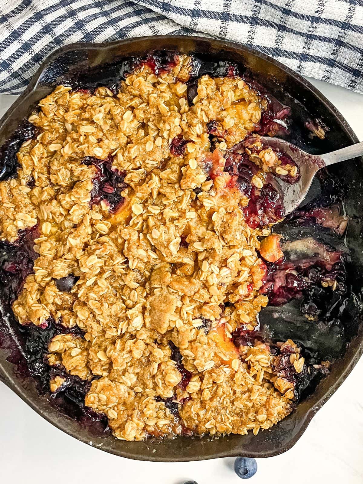 Dessert in a skillet.