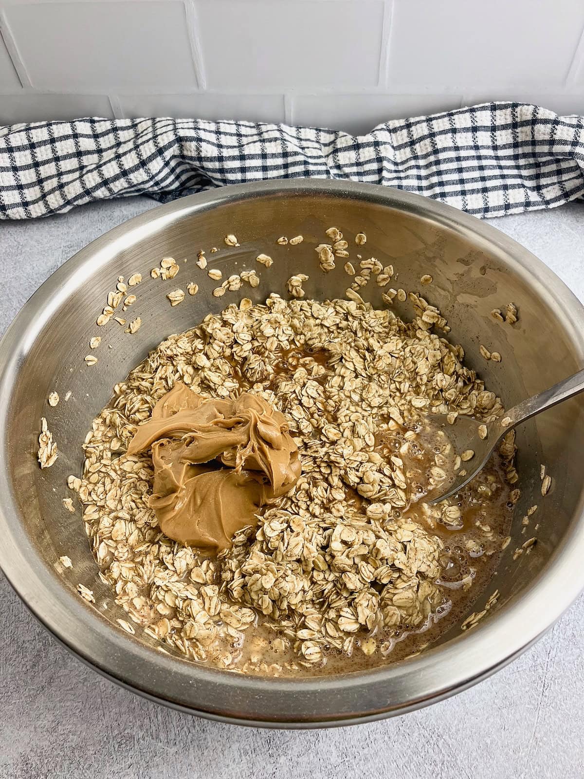 Peanut butter was added to the batter.