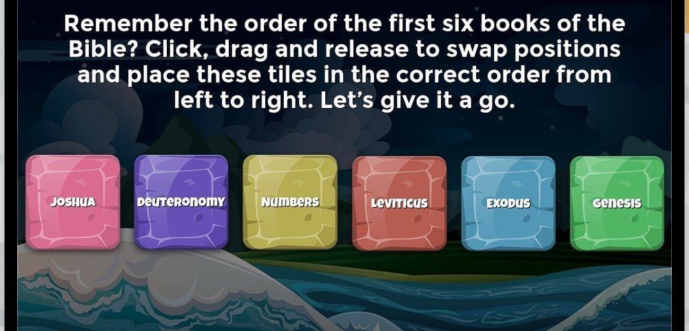 Sample lesson in Veritas Press.