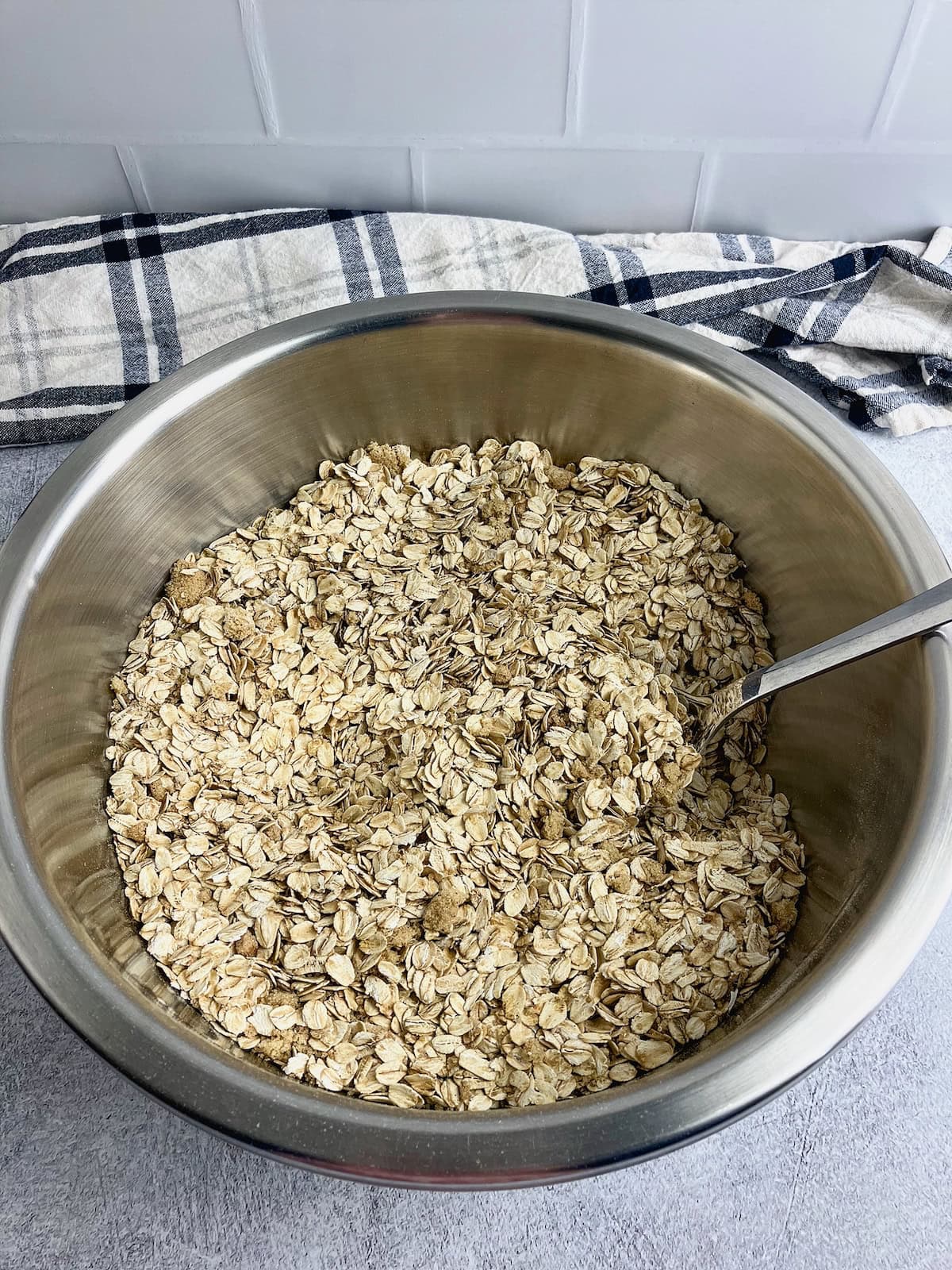 Dry ingredients are mixed together.