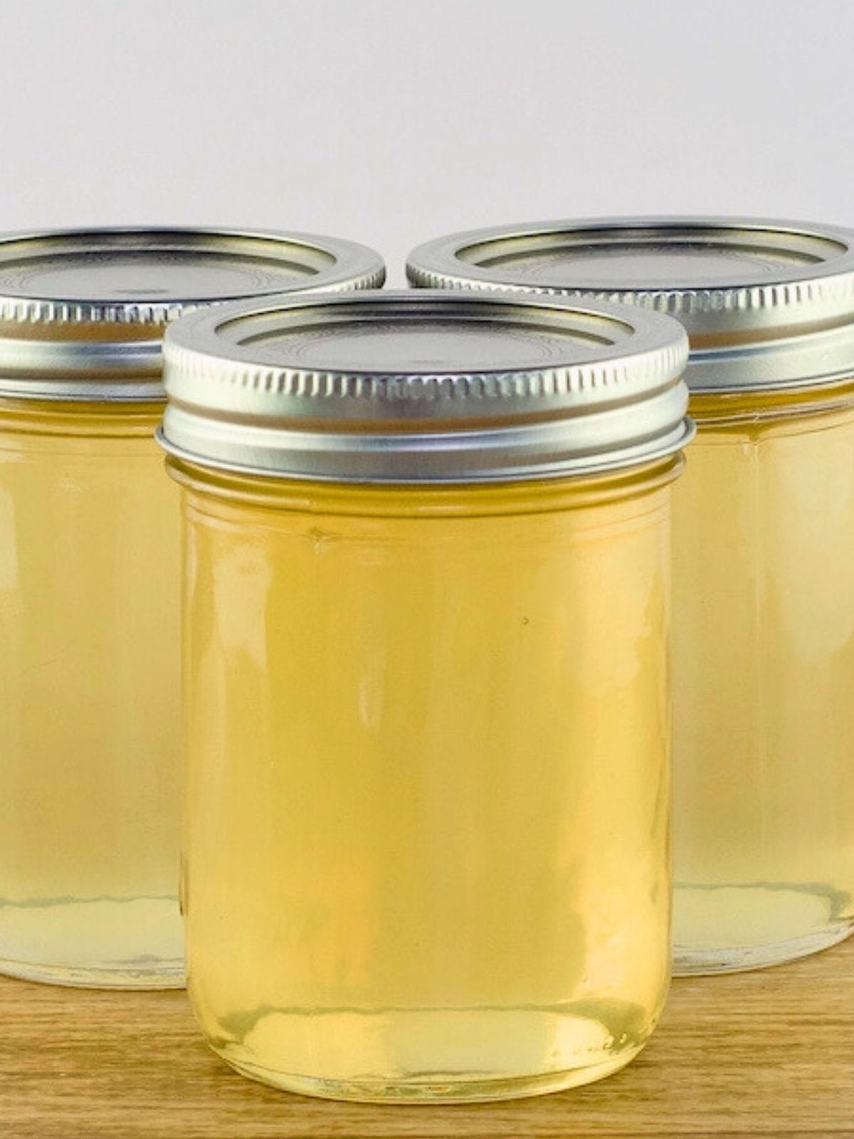 Homemade cucumber basil jelly.