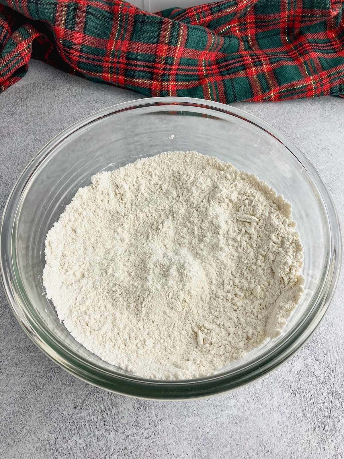The dry ingredients were mixed together.